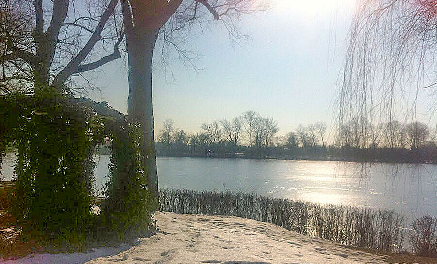 Langwieder See, Winter am See