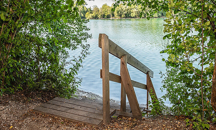 Langwieder See, Seezugang